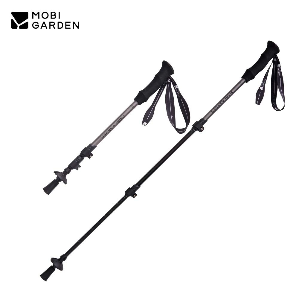 Mobi GARDEN ไม้เท้าเดินป่าเสาเดินป่าปรับอลูมิเนียมผู้ใหญ่เด็ก Camping