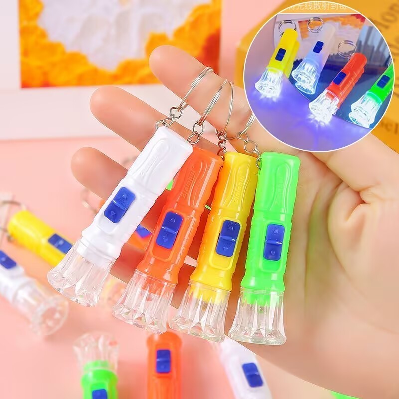 พร้อมส่งในไทยไฟฉายพกพาขนาดเล็ก พวงกุญแจไฟฉาย torch คละสี มินิไฟฉาย ไฟฉาย ของขวัญ ของแจก ของชำร่วย