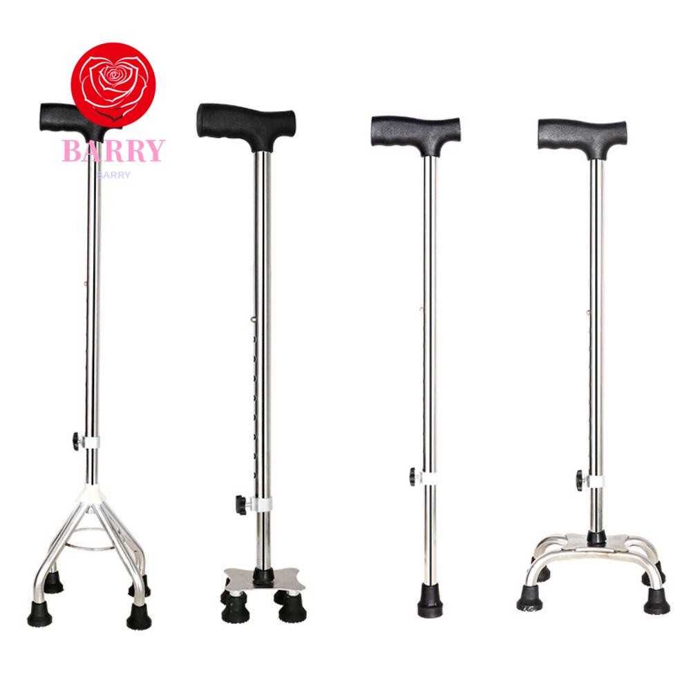 Barry ไม้เท้า แบบยาง กันลื่น น้าหนักเบา พับเก็บได้ อเนกประสงค์ สาหรับผู้สูงอายุ