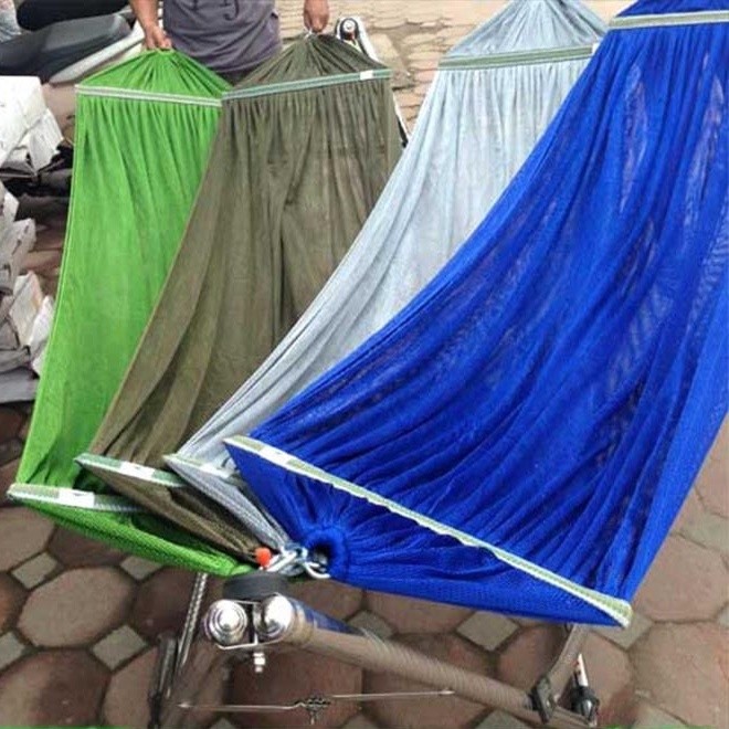 เปล เปลญวน เปลผู้ใหญ่ จัมโบ้ 240x70 มีหูแขวนโครงเหล็ก ผ้านิ่ม เนื้อเหนียว