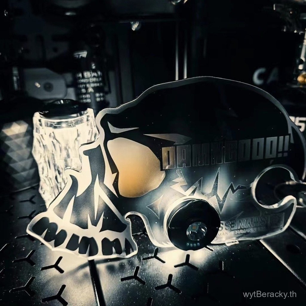 โคมไฟหัวกะโหลก DAMNGOOD GZ สำหรับการตั้งแคมป์กลางแจ้ง โคมไฟบรรยากาศ ขาตั้งโคมไฟร่วม