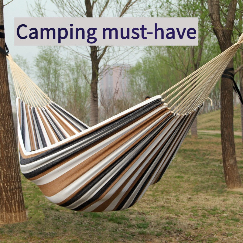 เปลญวนผ้าใบตั้งแคมป์กลางแจ้งแกว่งในร่มเปลญวนลายหนาตั้งแคมป์แกว่งออกนอกบ้านต้องมี