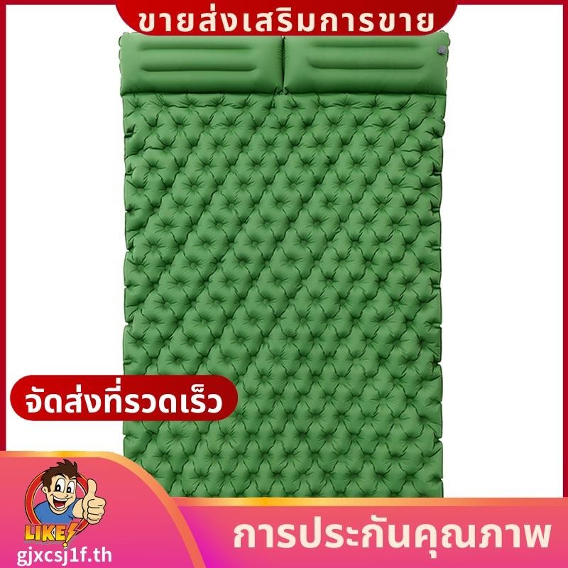 Camping Sleeping Pad SelfInflatting Camping Pad กันน้า Sleeping Mat W หมอนสาหรับแบกเป้เดินป่าเต็นท์ Travelinggjxcsj1fth