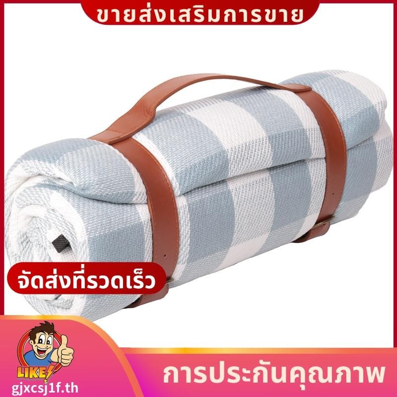 ผ้าห่มปิกนิกปิกนิกพรมกันน้าสนามหญ้าผ้าห่มสิริแบบพกพาในร่มบ้านผ้าห่มทรายชายหาดเสื่อgjxcsj1fth