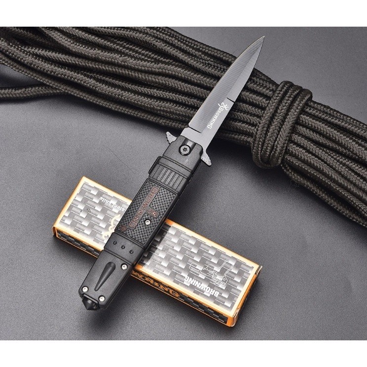 Browning มีดพับ เดินป่า พกพา เหล็กหนา ทนทาน แข็งแรง ใช้งานได้ดีมาก