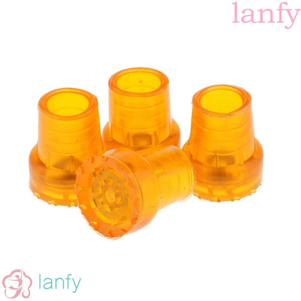Lanfy แผ่นยางกันลื่น ทนทาน แบบเปลี่ยน สาหรับไม้เท้า