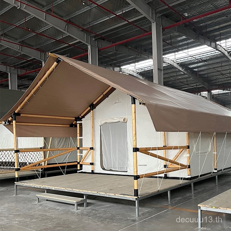 กลางแจ้ง Influencer ร้านอาหาร B  B 1 ห้อง 1 กันฝน Windproof Camping Farmland Fun Wild Luxury Double Layer โรงแรมสไตล์เต็นท์