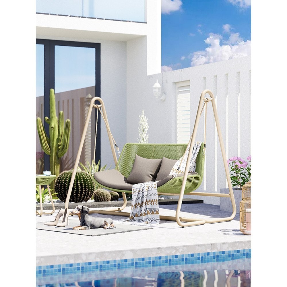 ชิงช้าเก้าอี้แขวนอัตโนมัติไฟฟ้าอัจฉริยะ Nettian สำหรับลานกลางแจ้ง ชิงช้าคู่ ชิงช้าสวนคนดัง