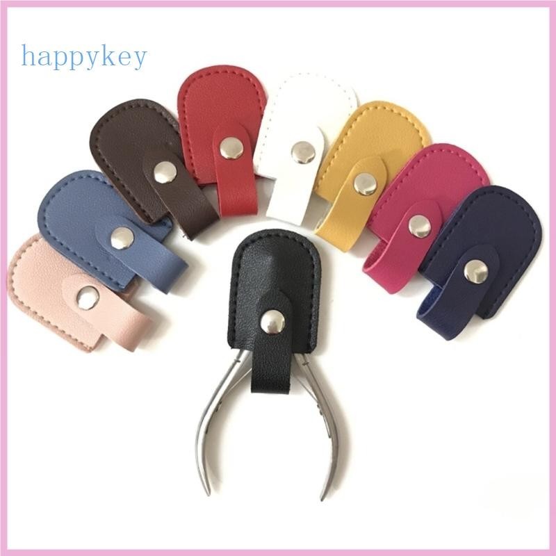 Hap ฝาครอบกรรไกรหนังใช้งานได้จริง กระเป๋ากรรไกรแบบยืดหยุ่น ปลอกหนัง