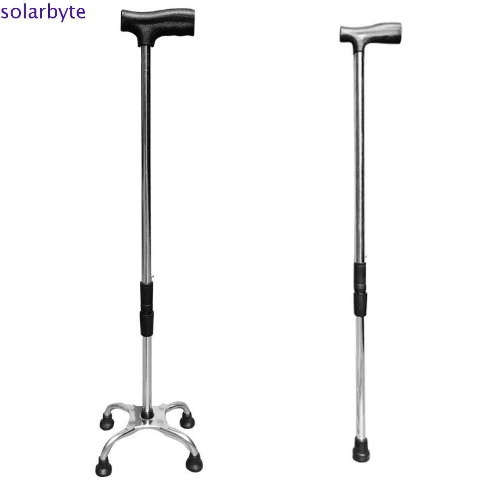 SOLARBYTE ไม้ค้ายันสี่ขามีน้ำหนักเบามัลติฟังก์ชั่นพับเก็บได้มีการปรับระดับและความสูงพร้อมแบริ่งสูงและที่จับกันลื่น