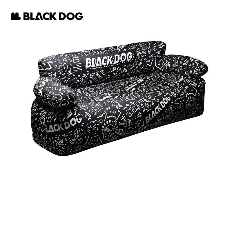 โซฟาพับได้ Blackdog สำหรับตั้งแคมป์ เฟสติวัลดนตรี พกพาสะดวก สำหรับพักผ่อน ปิกนิก ที่บ้าน และกลางแจ้ง KXKL