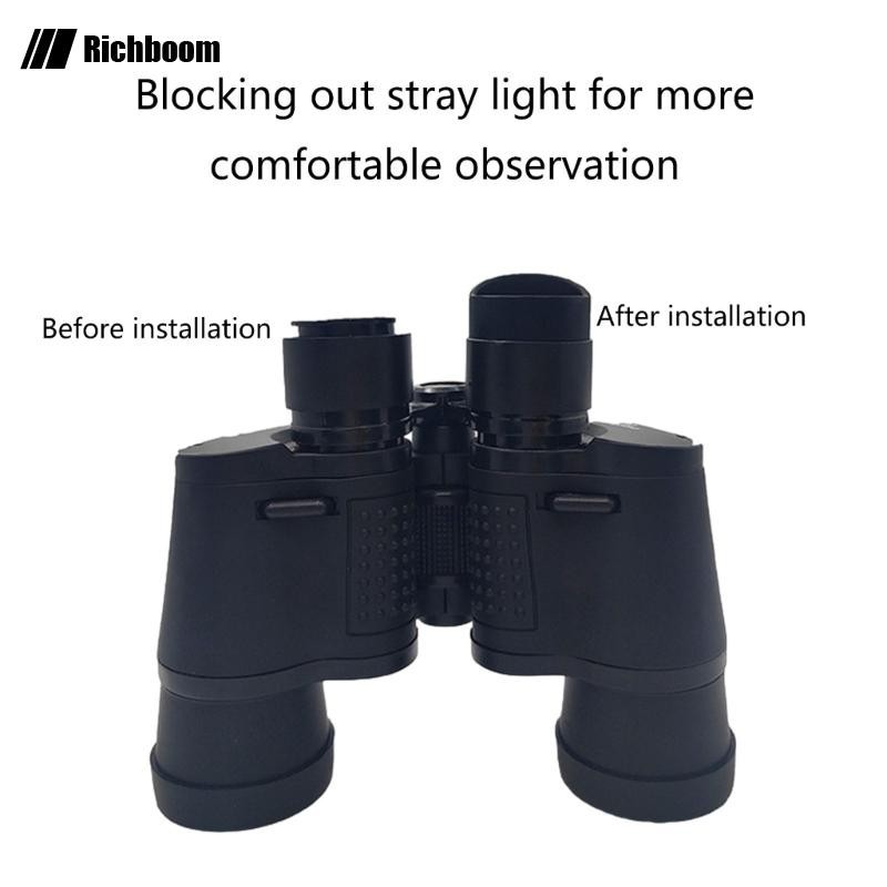 Rich Rubber Eyepiece Cover Eyeguards Eye Shield Protection กล้องจุลทรรศน์สเตอริโอกล้องส่องทางไกลตาข้างเดียว