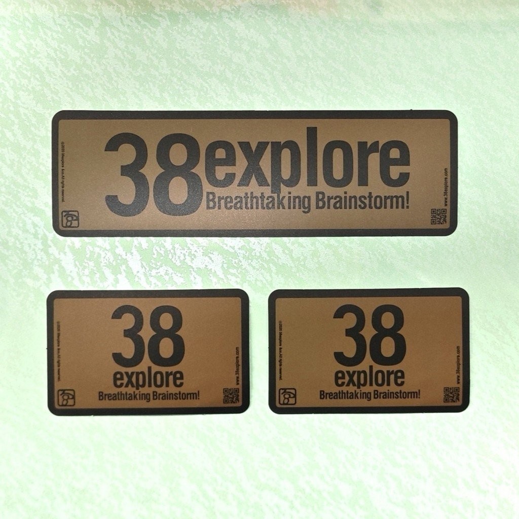 38 สติ๊กเกอร์อุปกรณ์ตั้งแคมป์กลางแจ้ง GZ สติ๊กเกอร์ไฟตั้งแคมป์ Goal Zero สติ๊กเกอร์ไฟ 38 สติ๊กเกอร์