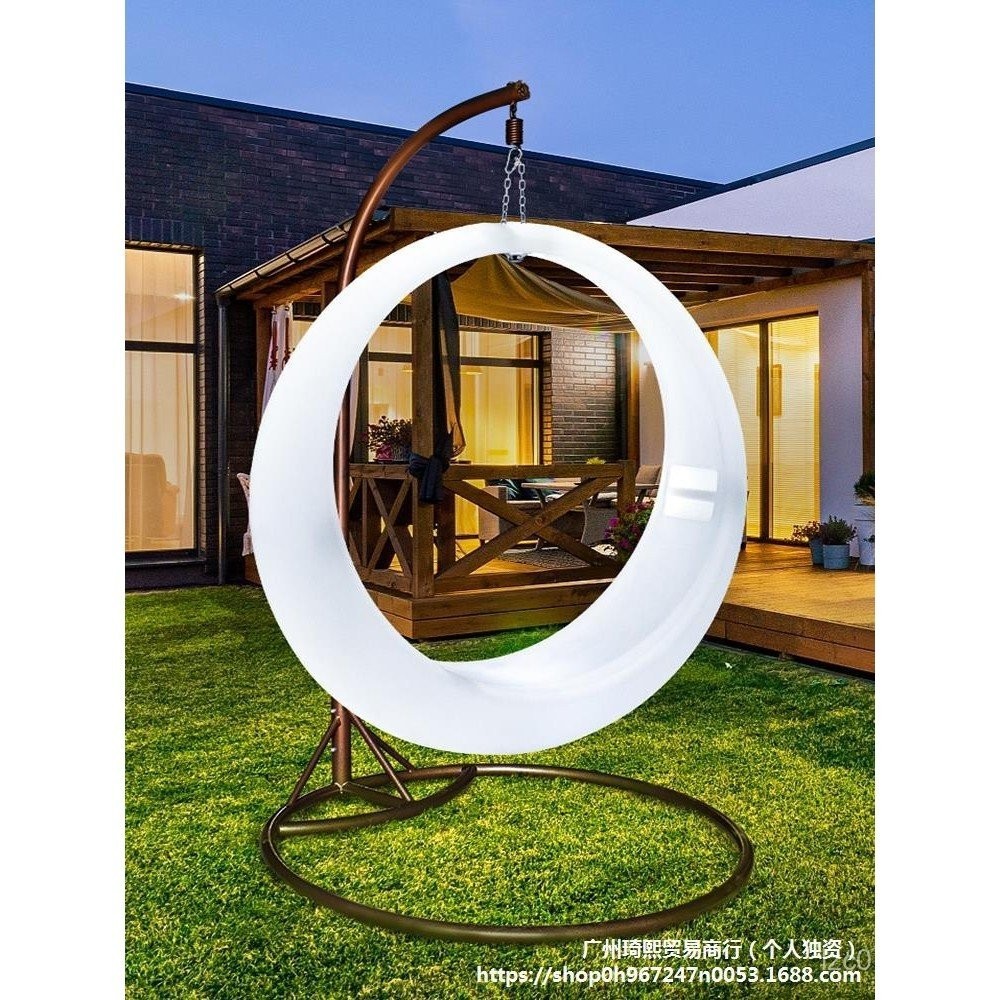 เก้าอี้แขวนกลางแจ้ง Qianyue เช็คอิน กลางแจ้ง เปล่งแสง แคมป์ปิ้ง ดาราอินเทอร์เน็ต เปลี่ยนสีได้ สว่าง สวนสวิงฤดูใบไม้ร่วง แสงเจ็ดสี YYFZ