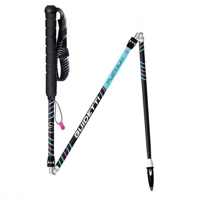 ไม้เท้าเดินป่า GUIDETTI PLATINUM AERO PULSE BLACKBLUE ไม้โพลวิ่งเทรล ไม้เท้าเดินป่า