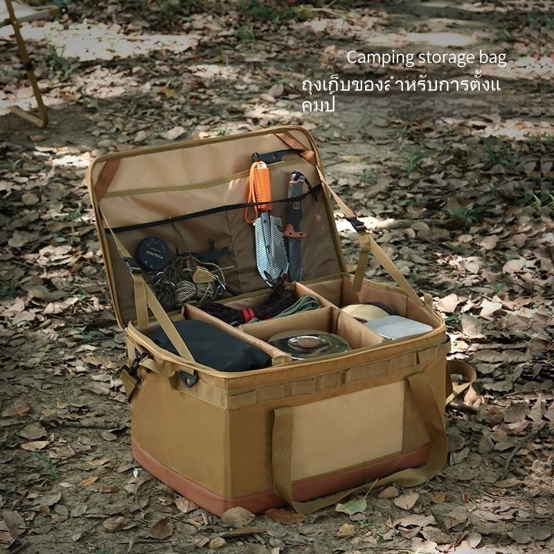 เก็บเงินปลายทาง นักเรียนทุ่มเทกลางแจ้งตั้งแคมป์ถุงเก็บอุปกรณ์มัลติฟังก์ชั่ความจุขนาดใหญ่เตายุทธวิธีเครื่องมือกล่องเก็บพับถุงเก็บของขวัญวันหยุด ไซด์xd
