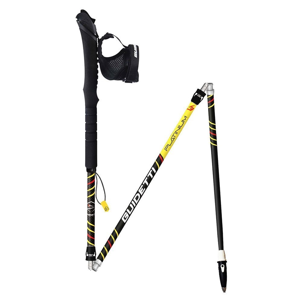 ไม้เท้าเดินป่า GUIDETTI PLATINUM NEO PERF BLACKYELLOW ไม้โพลวิ่งเทรล ไม้เท้าเดินป่า