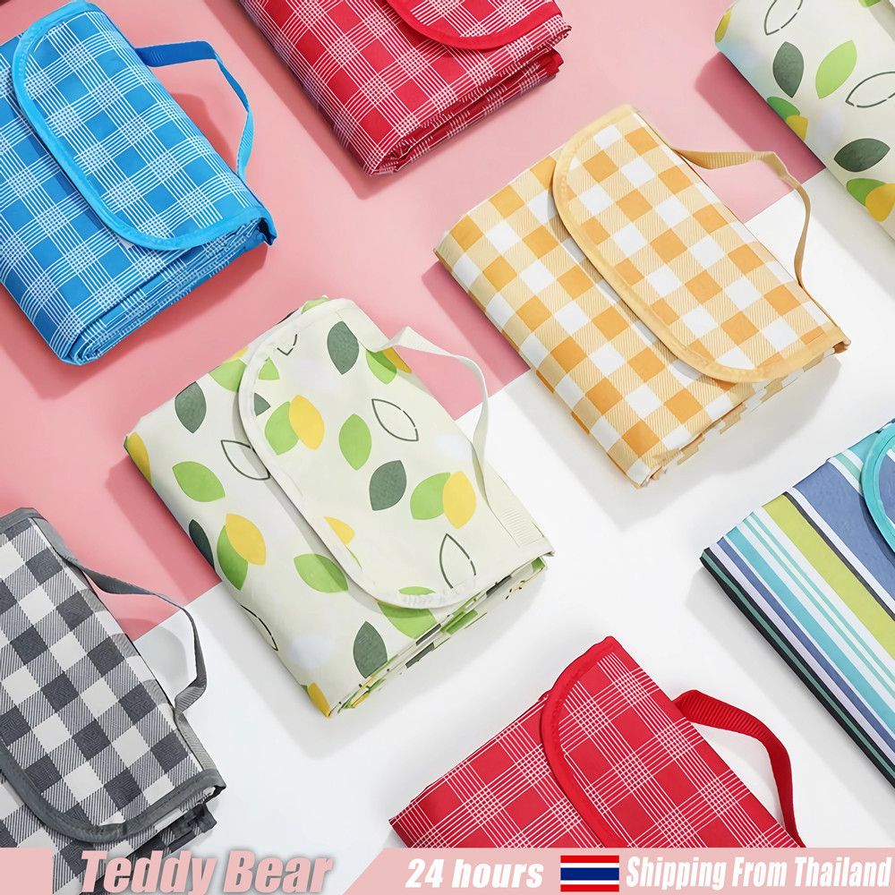 เสื่อชายหาด เสื่อปิคนิค หรับนอกสถานที่นั่งเล่น รวบรวมครอบครัว ตั้งแคมป์