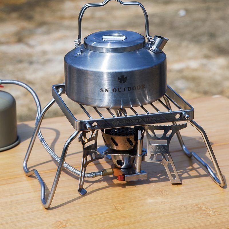 พร้อมสต็อก มินิแบบพกพาพับได้กลางแจ้งย่างบาร์บีคิวแยกกลางแจ้งเตาย่างวงเล็บสแตนเลสชั้นวาง