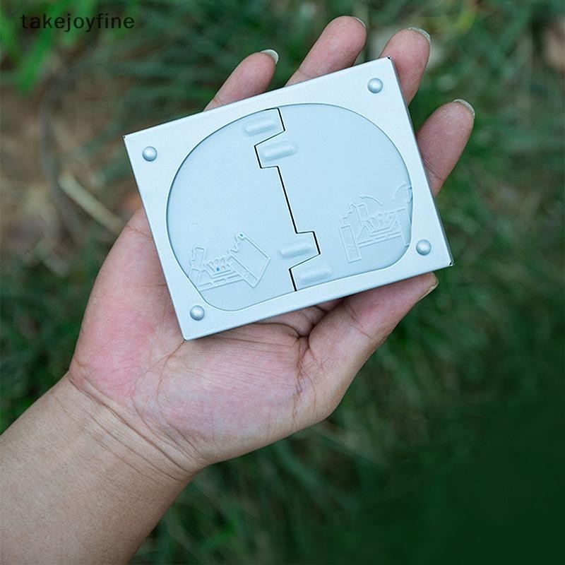 TFTH เตาเทปพับเยอรมันแบบพกพาเตาเชื้อเพลิงที่เป็นของแข็งเตาปิคนิคและเครื่องทาความร้อนสาหรับตั้งแคมป์กลางแจ้ง Vary