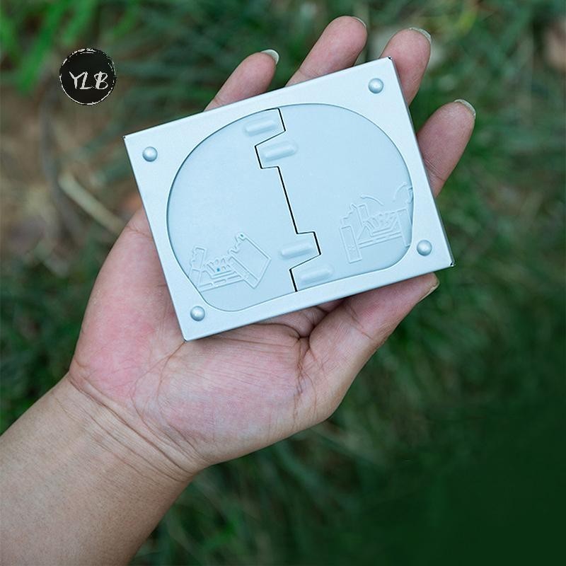 YLB เตาเทปคาสเซ็ตพับเยอรมันแบบพกพาเตาเชื้อเพลิงที่เป็นของแข็งเตาปิคนิคและเครื่องทาความร้อนสาหรับตั้งแคมป์กลางแจ้งใหม่