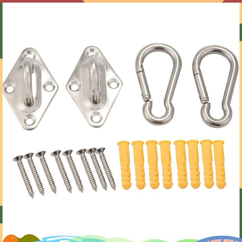 Super Heavy Duty Hammock แขวนชุดแผ่นตาเพดาน Wall Mount Anchor Hooks แขวนสาหรับเปลญวน Swing เก้าอี้