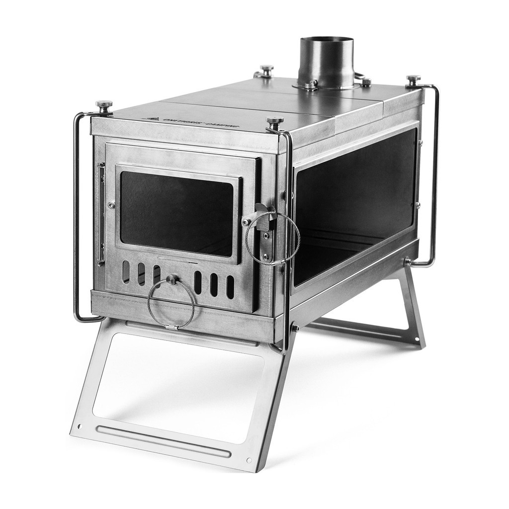 ไทเทเนียมฟืนเตาไม้ Burning WHALE SONG เตา Splicing แบบพกพาพับได้สาหรับ Camping เตาปิคนิคทาอาหาร