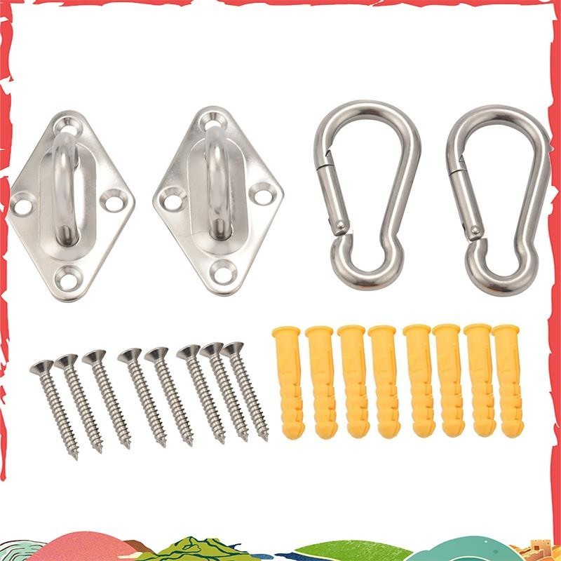Super Heavy Duty Hammock แขวนชุดแผ่นตาเพดาน Wall Mount Anchor Hooks แขวนสาหรับเปลญวน Swing เก้าอี้