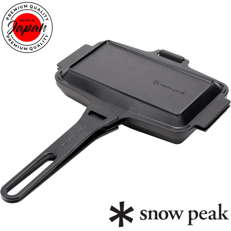 Snow Peak GR050 เหล็กหล่อแซนวิช Skillet ทรายกลางแจ้ง Mountain Hiking Cooking camping กลางแจ้ง ของแท้ 100 ส่งตรงจากญี่ปุ่น