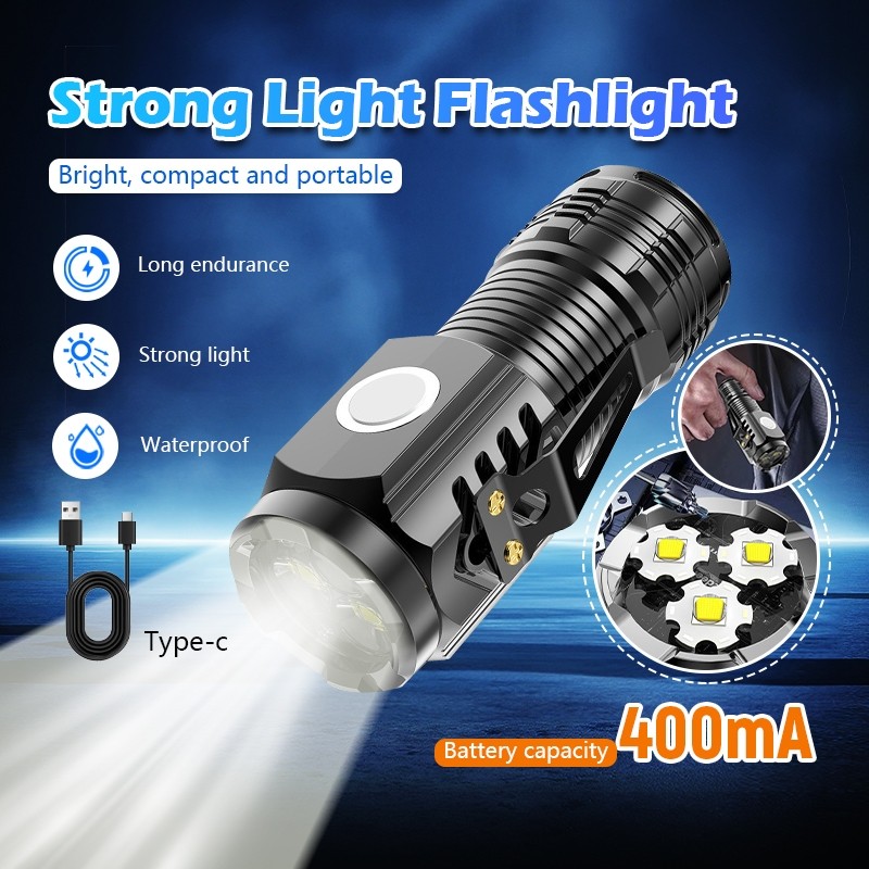 ไฟฉาย LED ไฟฉายอเนกประสงค์ ขนาดเล็ก สว่างมาก กันน้ำดี สาหรับตั้งแคมป์กลางแจ้ง