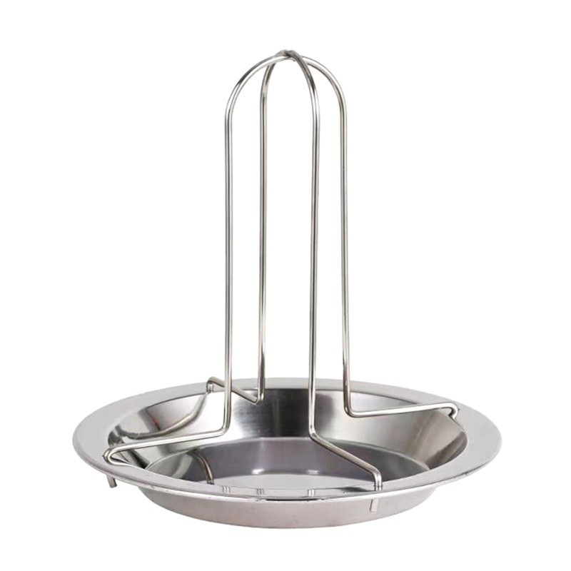 Timi Chicken Roaster Rack เบียร์สามารถไก่ผู้ถือแนวตั้ง Roasting Rack ไก่ย่าง Rack Roasting Pan สาหรับย่าง Ove