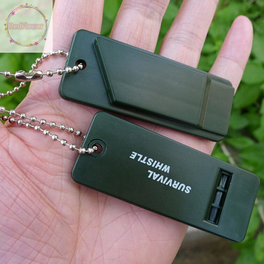 RedFlower ใหม่ Survival Whistle สัญญาณเสียงสำหรับOutdoor Camping และHiking