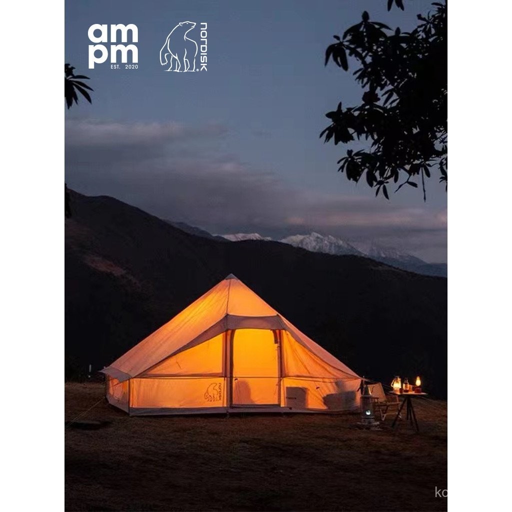 เต็นท์utgards132OneHallนอร์ดิคแบบสองห้องสำหรับตั้งแคมป์กลางแจ้งดีไซน์ประณีตและไฮเอนด์