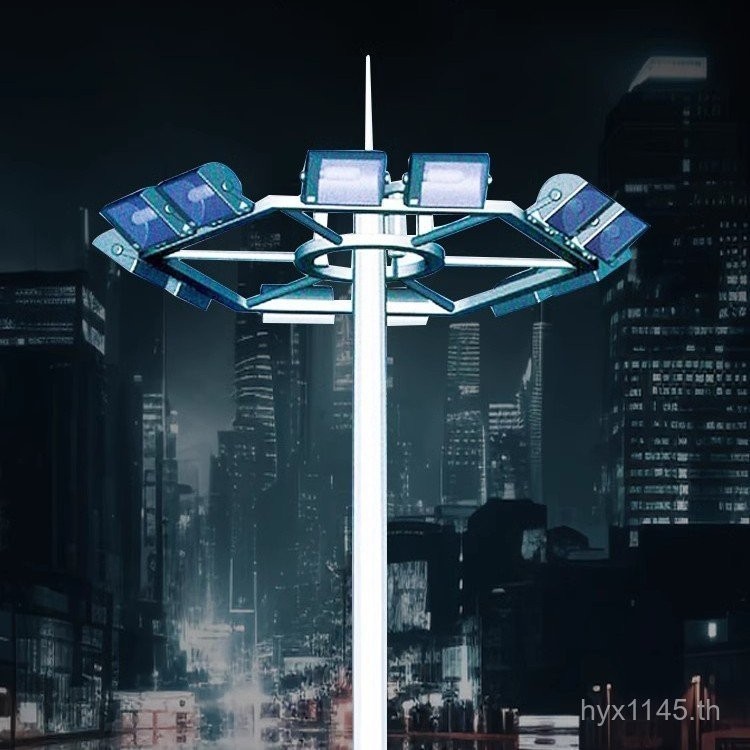 เสาสูงแสงฟุตบอลยกพลังงานสูง20กลางแจ้งตารางแสงเมตรเสากลางสนามบาสเกตบอล12นาเมตร 4STG