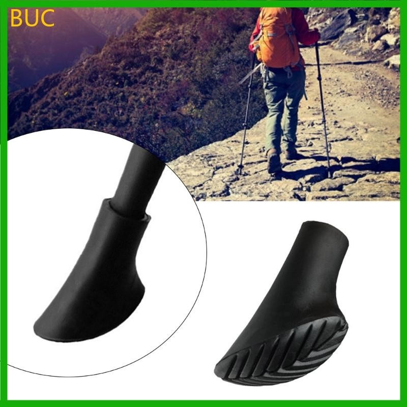 BUC Trekking Poles Cane Tip Protector Walking Stick Pad บัฟเฟอร์สำหรับ hikes และ protector caps