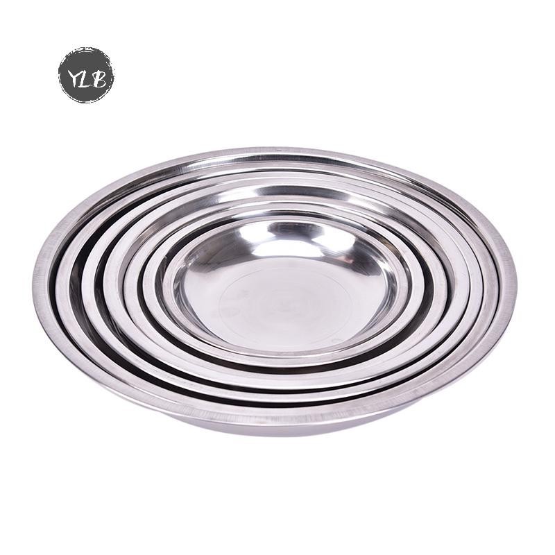 YLB Camping รอบ 1426 ซม สแตนเลสบนโต๊ะอาหารจานใหม่