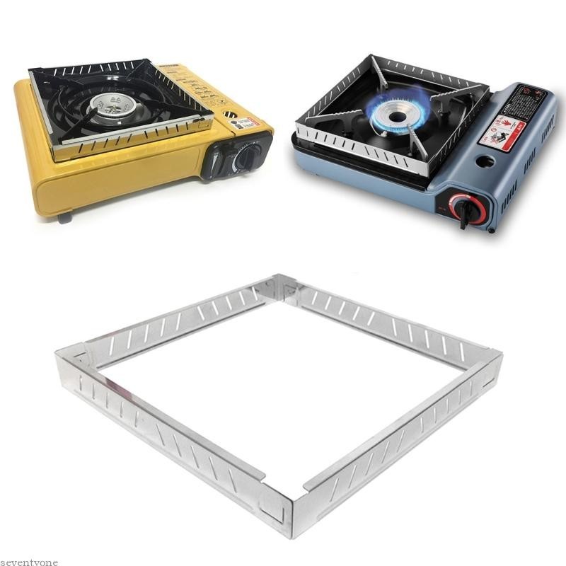 Seve เตาพับกระจกหน้ารถ Outdoor Camping Picnics Wind Guards