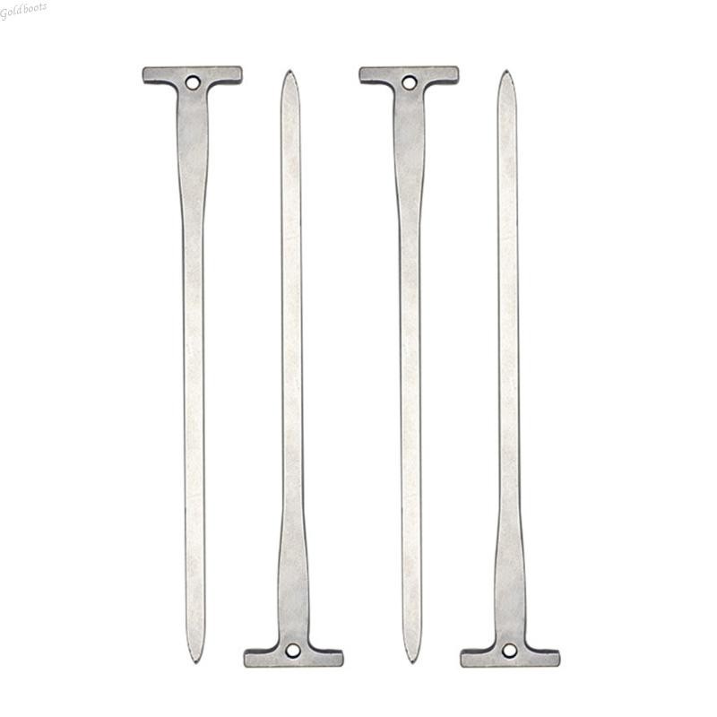 GB 4 ชิ้น เต็นท์ peg สแตนเลส ground anchors