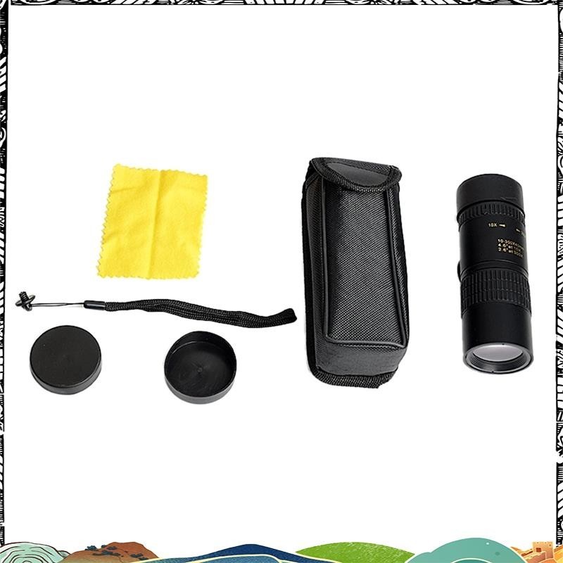 Super 10300x40 ซูมกล้องโทรทรรศน์สีดา HD 4K แบบพกพา Strong กล้องส่องทางไกลยาว Professional Monocular Prisms สาหรับการตั้งแคมป์