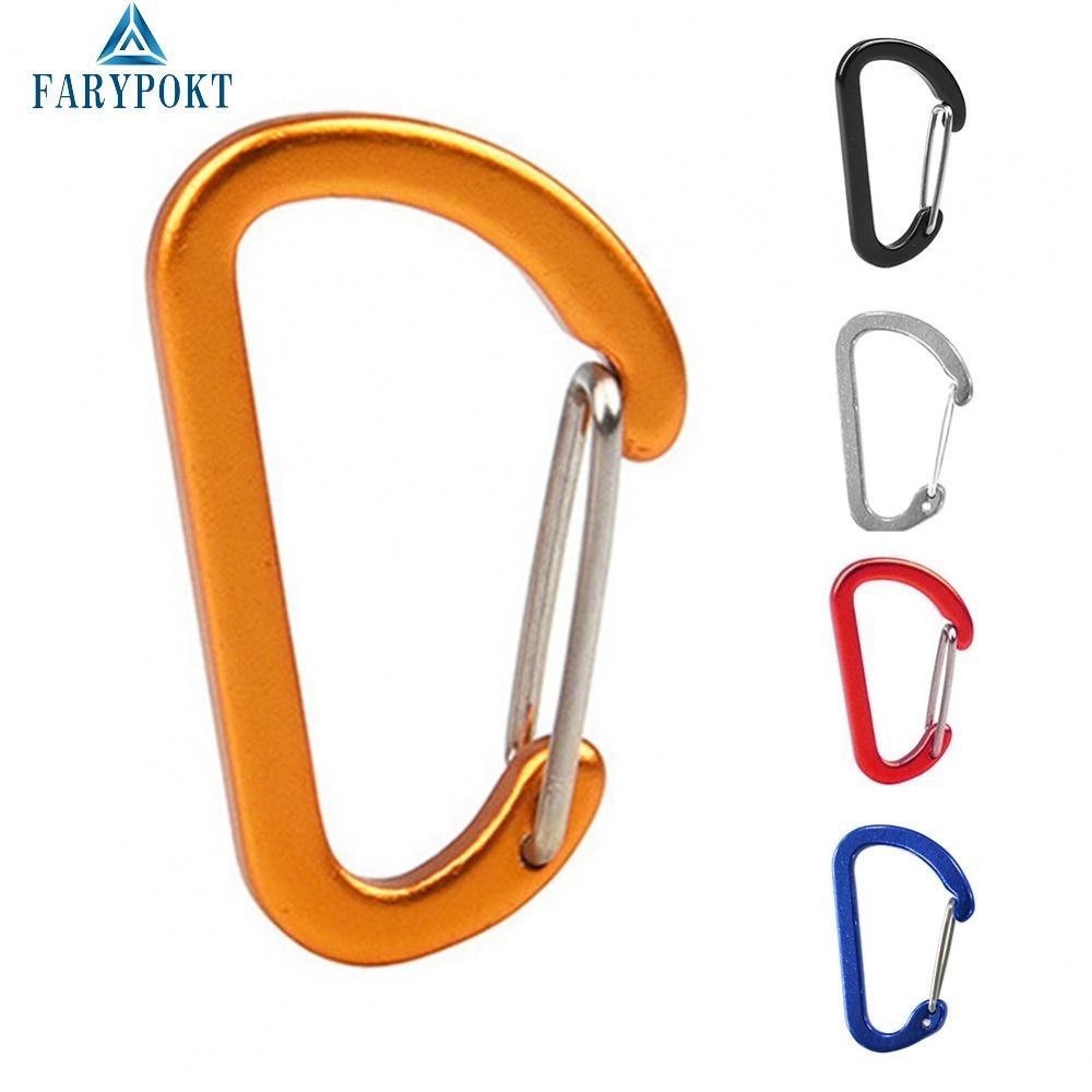 Carabiner อลูมิเนียมอัลลอยด์ สำหรับกิจกรรมกลางแจ้ง เช่น การปีนเขาและแคมปิง