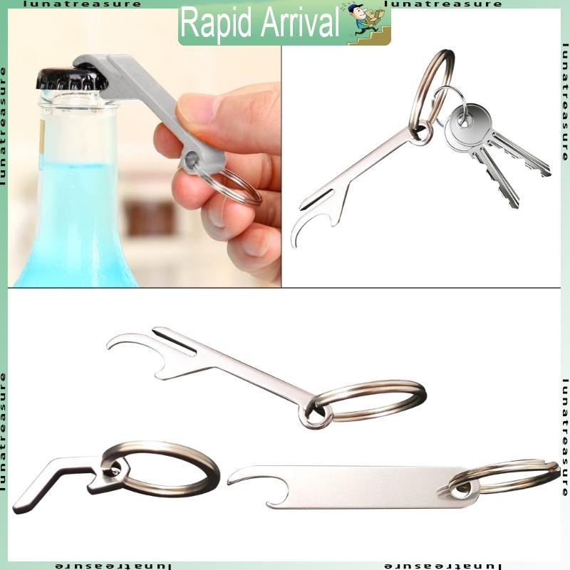 พวงกุญแจมัลติฟังก์ชันสแตนเลส พกพาสะดวก มาพร้อมอุปกรณ์เครื่องมือ