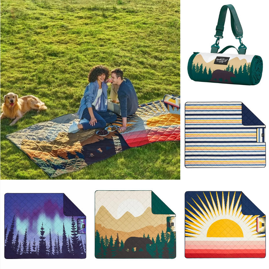 Out Old American Orderสินค้า Niu ระดับไฮเอนด์Retro กันน้ากลางแจ้ง Storable แบบพกพาปิคนิค Camping MoistureProof Mat พรมปูพื้น