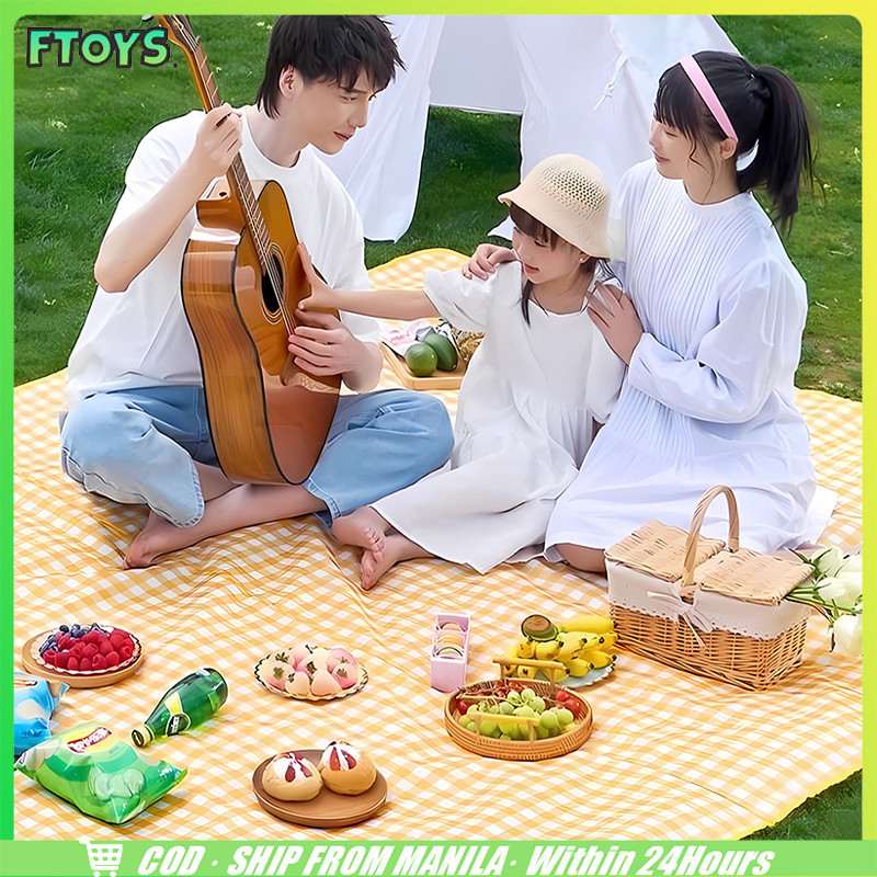 จัดส่งภัยใน24ชั่วโมง ผ้าปูปิคนิค เสื่อ200200ซมพับได้ กันน้ำ สำหรับชายหาดและท่องเที่ยวต่างๆ