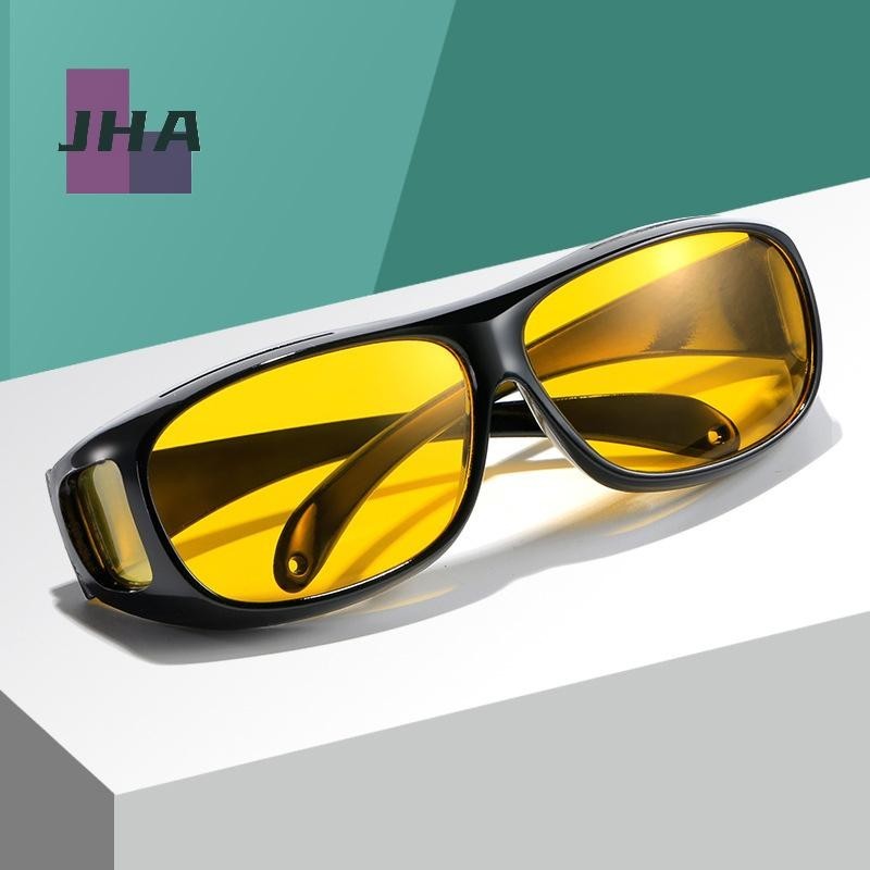 จา อุปกรณ์กลางคืนความละเอียดสูงสาหรับไดรเวอร์ชายและหญิงแว่นตากันลมแว่นตากันแดดฉีกขาดแว่นกันแดดป้องกันรังสียูวีใหม่