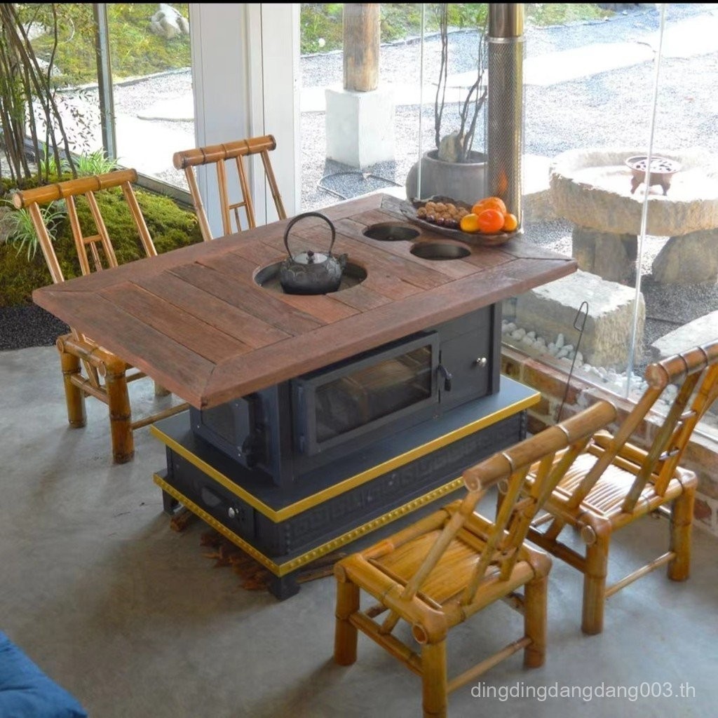 เตาความร้อนสแตนเลสสไตล์จีนโบราณ เหมาะสำหรับโต๊ะน้ำชาและเคาน์เตอร์ครัว