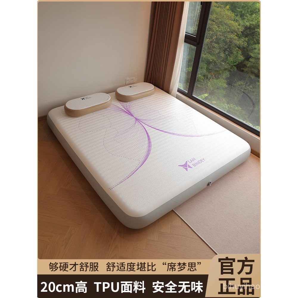 ผีเสื้อน้าแข็งสีฟ้าแปรงที่นอนพองกลางแจ้งยืดหยุ่นผ้าไหมเมฆเตียงตั้งแคมป์เสื่อนอนชั้นวางครัวเรือนความชื้นหลักฐานแบบพกพาสุ