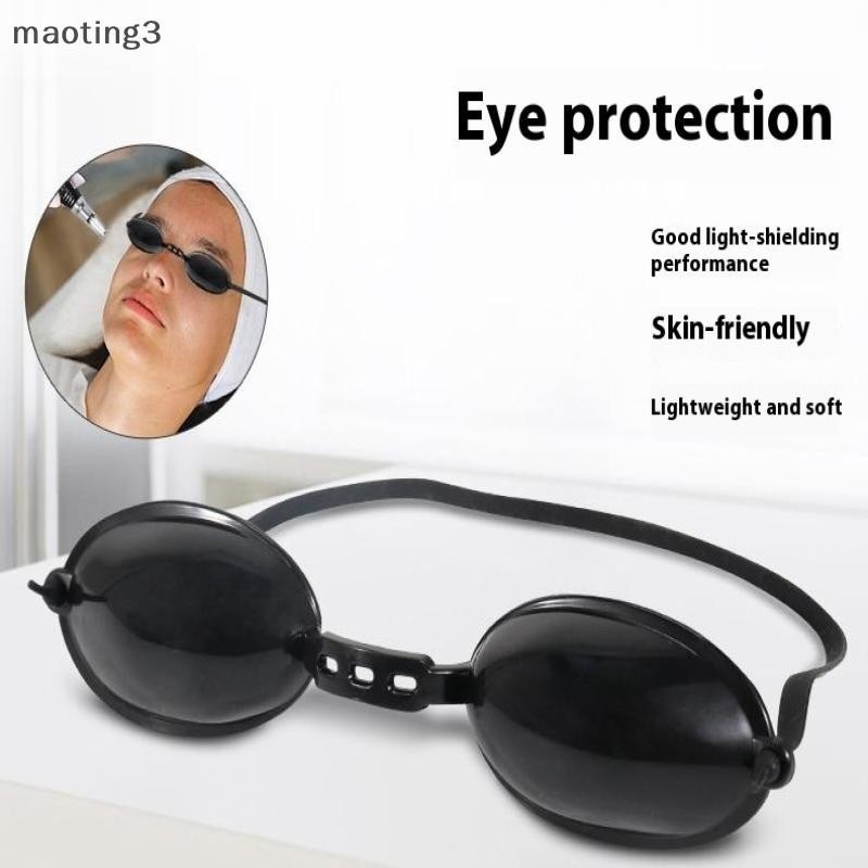 เหมา ทนทานซิลิโคนเลเซอร์ป้องกันตาหน้ากากปรับ ซีเค ทันning Goggles Sunbed Supplies Soft Eye Shields ในร่มกลางแจ้ง MT