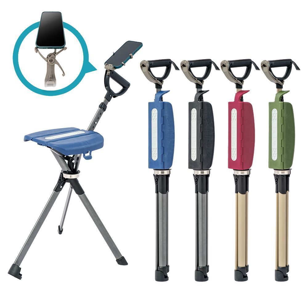 TADA CHAIR รุ่น 2 PRO ไม้เท้าเก้าอี้ ไม้เท้าเดินป่า เก้าอี้พับ น้ำหนักเบา ใช้ง่าย ปรับระดับได้