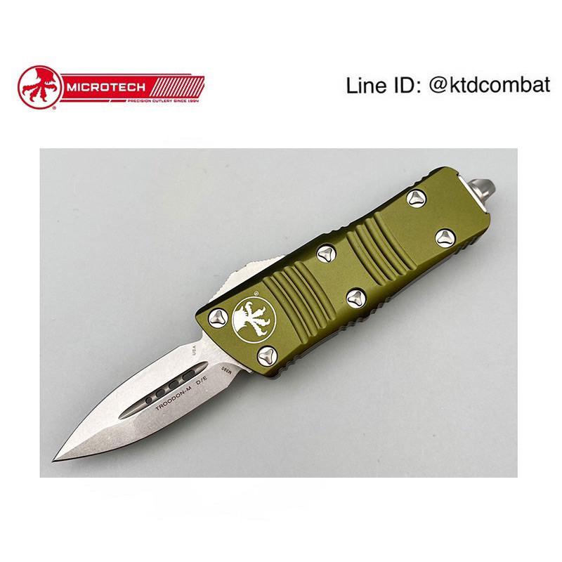 Microtech รุ่น mini Troodon Green DE 23810 OD