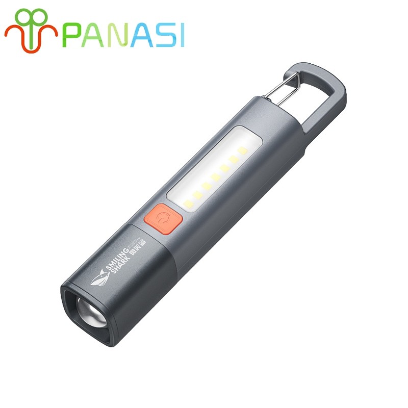 ใหม่ ไฟฉาย LED ไฟฉายอเนกประสงค์ ขนาดเล็ก สว่างมาก ชาร์จไฟได้ กันน้า สาหรับตั้งแคมป์ ไฟฉายแรงสูง ไฟฉายพกพา